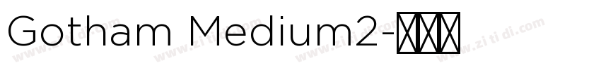 Gotham Medium2字体转换